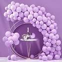 Fab Nation Lavender Color Pack Of 50 Balloons Decorations Balons Ideal For Parties, Weddings, And Events Balloons For Birthday Pastel Ballons For Decoration Baloons For Kids