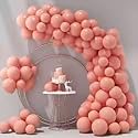 Fab Nation Coral Color Pack Of 50 Balloons Decorations Balons Ideal For Parties, Weddings, And Events Balloons For Birthday Pastel Ballons For Decoration Baloons For Kids