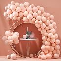 Fab Nation Candy Peach Color Pack Of 50 Balloons Decorations Balons Ideal For Parties, Weddings, And Events Balloons For Birthday Pastel Ballons For Decoration Baloons For Kids