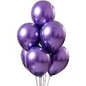 Fab Nation Metallic Balloons - Set of 25 | For Birthday Decoration/Parties/Anniversary/Bridal Shower/Theme Party &amp; Wedding (Purple)