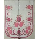Fab Nation L Shape Sofa Cover/Slipcover Floral White &amp; Pink - Sofa Set/Exclusive Designer Sofa Covers | Stylish &amp; Protective Furniture Covering