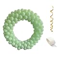 Fab Nation Pack of 100 Meadow Green Color Balloons with Arch Tape &amp; Ribbon - Premium Latex Balloons for Arches &amp; Decorations | Ideal for Parties, Weddings, and Events | Easy Assembly &amp; Elegant Finish