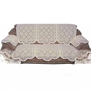 fab nation set of 3 seater sofa covers with arms set beige polyster net sofa cover  stylish amp protective furniture covering