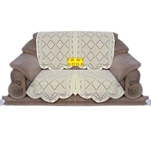 fab nation set of 2 seater sofa covers set beige polyster net sofa cover  stylish amp protective furniture covering