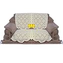 Fab Nation Set of 2 Seater Sofa Covers Set, Beige, Polyster Net Sofa Cover | Stylish &amp; Protective Furniture Covering