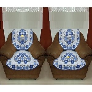fab nation set of 2 seater sofa covers set 11 sofa cover white amp blue premium polyster net sofa cover