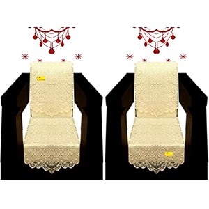 fab nation set of 11 seater sofa covers set beigepolyster net sofa cover