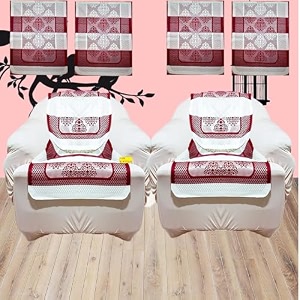 fab nation maroon amp cream color sofa coverslipcover with arms - 11 seater sofa setexclusive designer sofa coverssingle seater sofa cover set