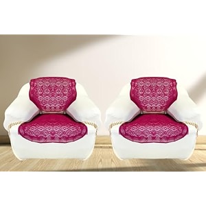fab nation sofa covers  exclusive designer lace for 2 seater sofa covers 11 maroon net sofa covers amp chair covers set  color - mahrun