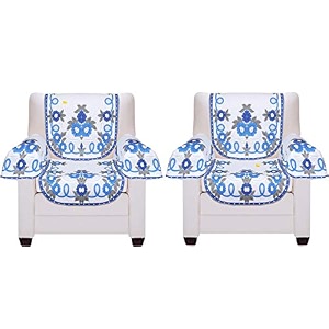 fab nation amazon great indian festival sale set of 11 seater sofa covers set with arms bluepremium polyster net sofa cover