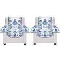 Fab Nation Amazon Great Indian Festival Sale Set of 1+1 Seater Sofa Covers Set with Arms Blue,Premium Polyster Net Sofa Cover