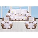 Fab Nation Sofa Covers with Arm Covers for 3+1+1 Seater with 6 arms Covers- Net Lace Design, White Color(Design May Vary)(See pic 1 or 2)