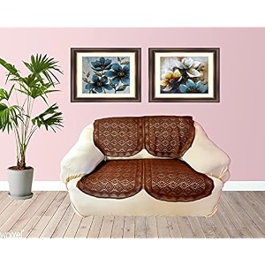 fab nation sofa covers of exclusive lace for 2 seater sofa - brown net sofa covers and chair covers set