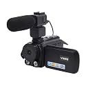 Fabater Video Camera Camcorder, 24MP 1080P HD Vlogging Camera, 18X Zoom Digital 3 Inch Digital Cameras for Travel Camping, 270 Degree Rotation Screen with Night Vision (Black)