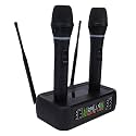 Fabater Wireless Microphone System, Dual Handhelds Cordless Dynamic Microphones, Handheld Wireless Mic for Singing Karaoke Speech Church
