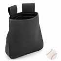 Fabbay 12" x 15"umpire Ball Bag for Baseball Softball, Neoprene Extra Large Waterproof Referee Pouch with Belt Outdoor Official Gear(Black)