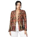 Fabcurate Ethnic Brown Blzaer for Women 