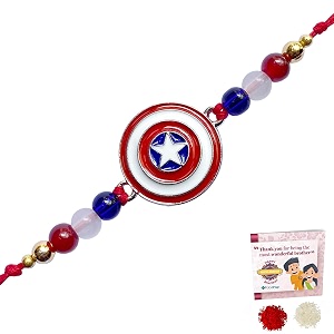 fabdrap - superhero cartoon rakhi for kids - rakhi for brothersister captain