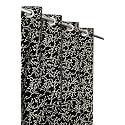 FABDRAPE Heavy Velvet Fabric Luxury Attractive Looks Room Darkening Royal Texture Designer Curtains 8 Feet for Door, Black, Pack of 3 Pieces