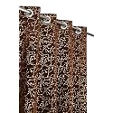 FABDRAPE Heavy Velvet Fabric Luxury Attractive Looks Room Darkening Royal Texture Designer Curtains 9 Feet for Long Door, Brown, Pack of 2 Pieces