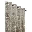 FABDRAPE Heavy Velvet Fabric Luxury Attractive Looks Room Darkening Royal Texture Designer Curtains 9 Feet for Long Door, Grey, Single Piece
