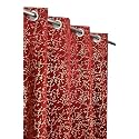 FABDRAPE Heavy Velvet Fabric Luxury Attractive Looks Room Darkening Royal Texture Designer Curtains 7 Feet for Door, Maroon, Pack of 2 Pieces