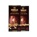 Fabelle Hazelnut Mousse - Chocolate Pack of 2, Large Luxury Milk Chocolate Bar with Hazelnut Cocoa Mousse and Roasted Turkish Hazelnut Bits, Premium Packaged Chocolate Box, 2 x 128g
