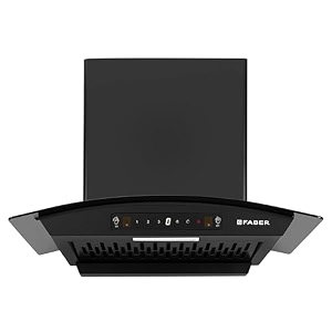 faber 60 cm 1200 mhr autoclean curved chimney black filterless with oil collector 8 yrs motor amp 2yrs comprehensive warranty by faber  touch amp gesture control  hood venice in hc sc fl bk 60