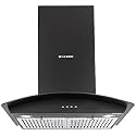 Faber 60cm 3 Way Silent Suction Chimney, 1095 m3/hr (HOOD FEEL 3D T2S2 BK LTW 60, 2 Baffle Filters, Black)