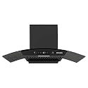 Faber 90 cm 1200 m³/hr Autoclean Curved Chimney| Black Filterless with Oil Collector |8 Yrs Motor &amp; 2Yrs Comprehensive Warranty by Faber | Touch &amp; Gesture Control | Hood Venice IN HC SC FL BK 90