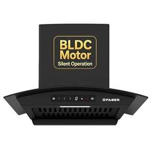 faber agile 60cm 1500mhr bldc autoclean curved shape chimney  built in oil collector  touch amp gesture control  8yr motor2yr comprehensive warranty by faber  hood agile bldc fl hc sc bk in 60