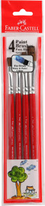 FABER-CASTELL 4 Pony Hair Brushes Flat