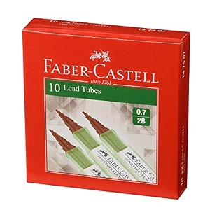 faber-castell lead tube - pack of 10 07 2b black