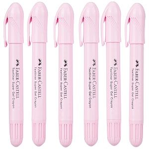 Faber-Castell TEXTLINER SUPER GEL PASTEL CRAYON PINK