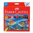 Faber-Castell Water Color Pencils with Paint Brush - Pack of 24 (Assorted)