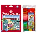 Faber-Castell Faber Water Color Pencils - 48 Shades Connector Pens, 50 Color Pens, Multicolor