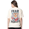 Fabflee Oversized Cotton Baggy Drop Shoulder Graphic