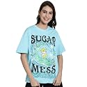 Fabflee Oversized Cotton Baggy Drop Shoulder Graphic
