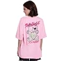Fabflee Women39s Cartoon Oversized Fit Tshirt