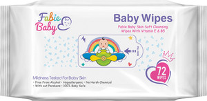 Fabie Baby SkinSoft Baby Wipes 72 Wipes