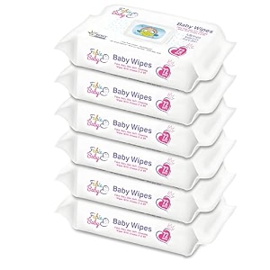 fabie baby wipes for new born baby with vitamin e amp b5-432 wipes pack of 6  100 paraben free  no harsh chemicals  safe for delicate skin hypoallergenic