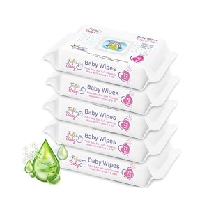fabie baby wipes for new born baby with vitamin e amp b5-360 wipes pack of 5  100 paraben free  no harsh chemicals  safe for delicate skin hypoallergenic