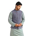 Fabindia Mens Cotton Regular Fit Dobby Standard