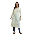 Fabindia Women39s Cotton Long Regular Fit Kurta