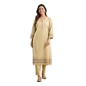 Fabindia Womens Cotton Printed Geometric Regular Fit