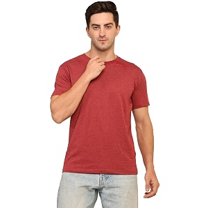 Unisex Round Neck Plain T-Shirt Combed