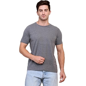 Unisex Round Neck Plain T-Shirt Combed