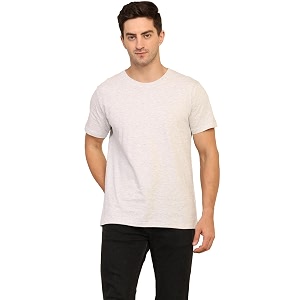 Unisex Round Neck Plain T-Shirt Combed