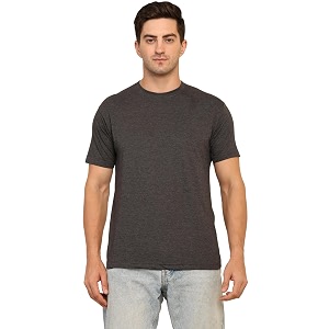 Unisex Round Neck Plain T-Shirt Combed