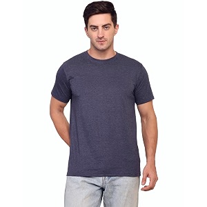 Unisex Round Neck Plain T-Shirt Combed